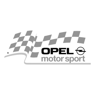Opel Motorsport Logo Black and White