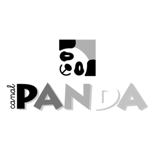 Panda Canal Logo Black and White