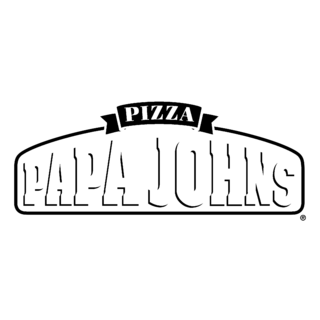 Papa John’s Pizza Logo Black and White (2)