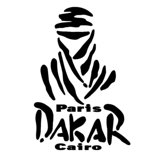 Paris Dakar Cairo Logo Black and White