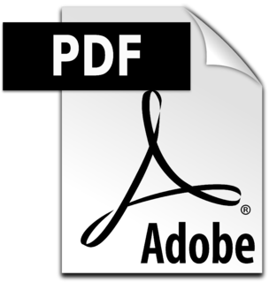 PDF Icon Logo Black and White