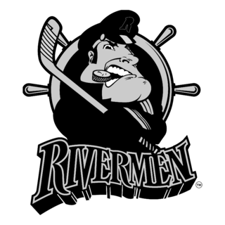 Peoria Rivermen Logo Black and White