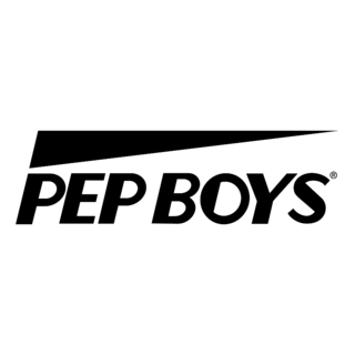 Pep Boys Logo Black and White