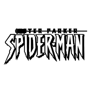 Peter Parker Spider man Logo Black and White