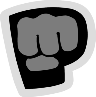 PewDiePie Logo Black and White