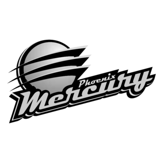Phoenix Mercury Logo Black and White