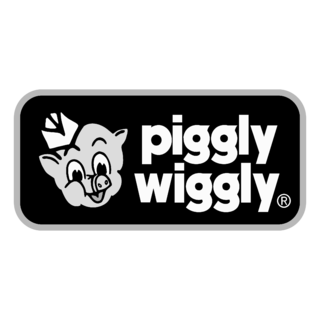 Piggly Wiggly Logo Black and White