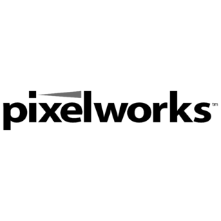Pixelworks Logo Black and White