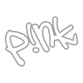 P!nk Logo Black and White