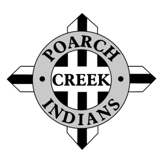 Poarch Creek Indians Logo Black and White