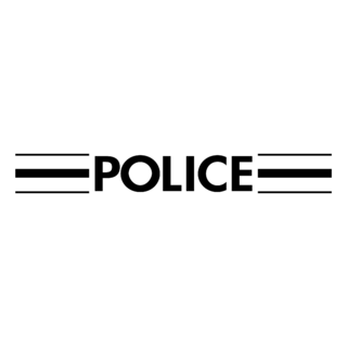 Police Nationale Francaise Logo Black and White