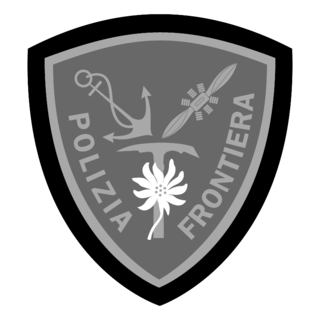 Polizia di Frontiera Logo Black and White