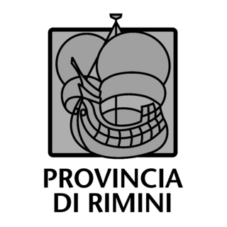 Provincia di Rimini Logo Black and White