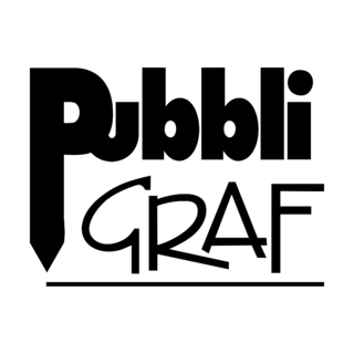 Pubbli Graf Logo Black and White