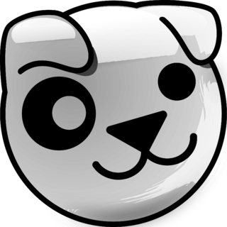 Puppy Linux Logo Black and White