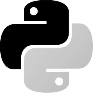 Python Logo Black and White