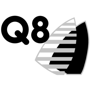 Q8 Logo Black and White