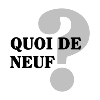 Quoi de Neuf Logo Black and White