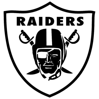 Raiders Logo Black and White