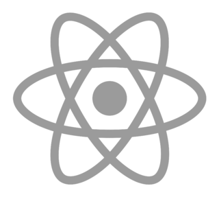 React Logo Black and White