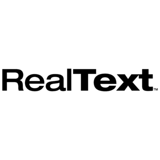 RealText Logo Black and White