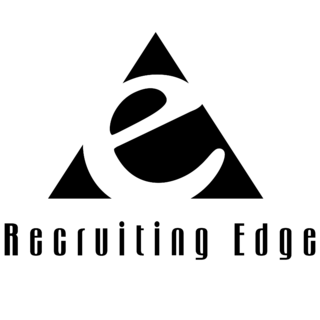Recruiting Edge Logo Black and White