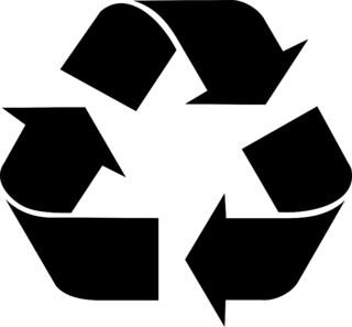 Recycling Logo Black and White