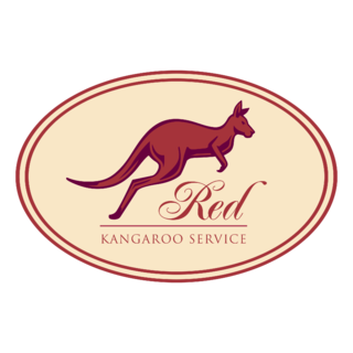 Red Kangaroo Service Logo PNG