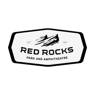 Red Rocks Logo Black and White