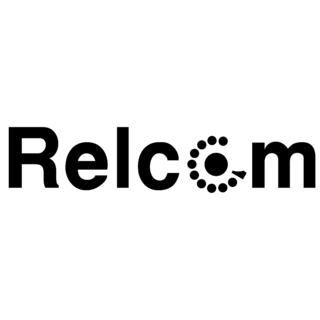 Relcom Logo Black and White
