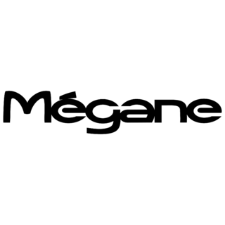 Renault Megane Logo Black and White