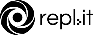 Repl.it Logo Black and White