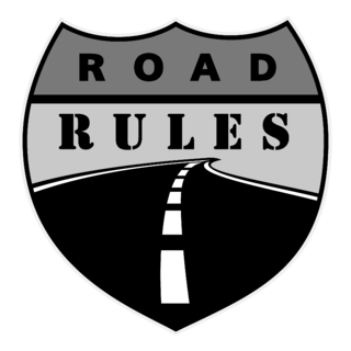 Road Rules Logo Black and White