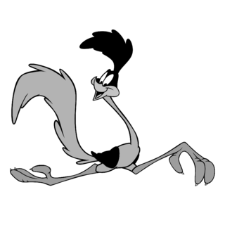 Roadrunner Logo Black and White