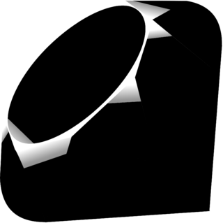 Ruby Logo Black and White