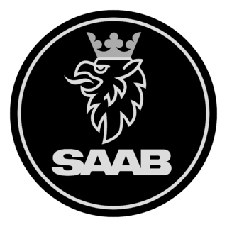 SAAB Logo Black and White