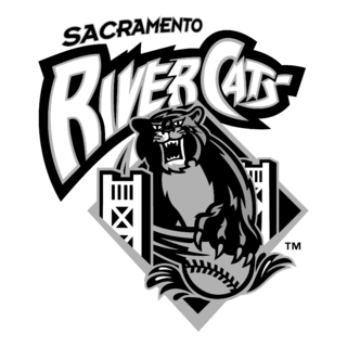 Sacramento River Cats Logo Black and White
