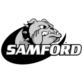 Samford Bulldogs Logo Black and White