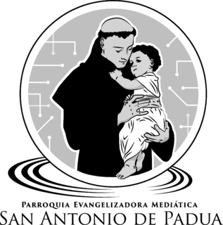 San Antonio de Padua Logo Black and White