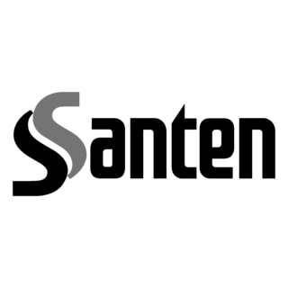 Santen Logo Black and White