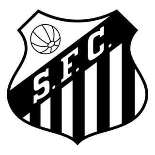 Santos Futebol Clube de Santos SP Logo Black and White