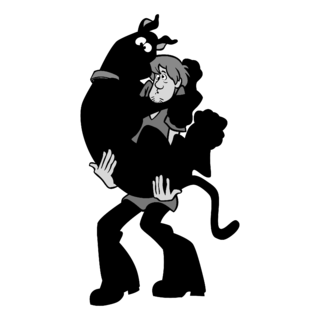 Scooby Doo Logo Black and White (4)
