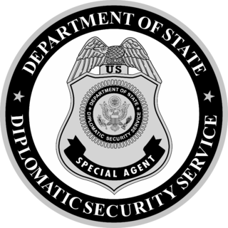 Seal of the United States Diplomatic Security Service Logo Black and White