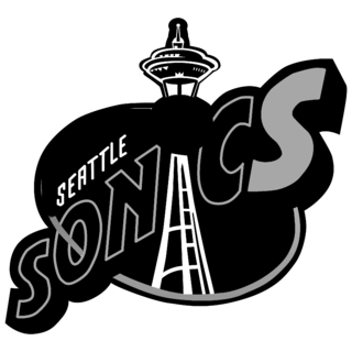 Seattle SuperSonics Logo Black and White (1)