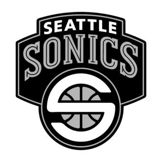 Seattle SuperSonics Logo Black and White