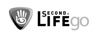 Second Life GO Logo Black and White