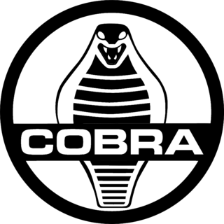 Shelby Cobra Logo Black and White