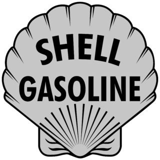 Shell Gasoline Logo Black and White