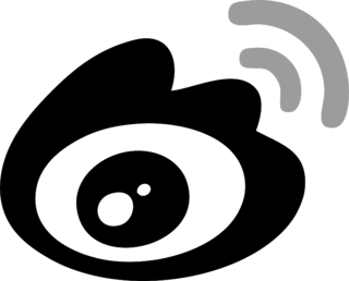 Sina Weibo Icon Logo Black and White