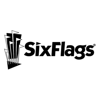 Six Flags Logo Black and White (1)